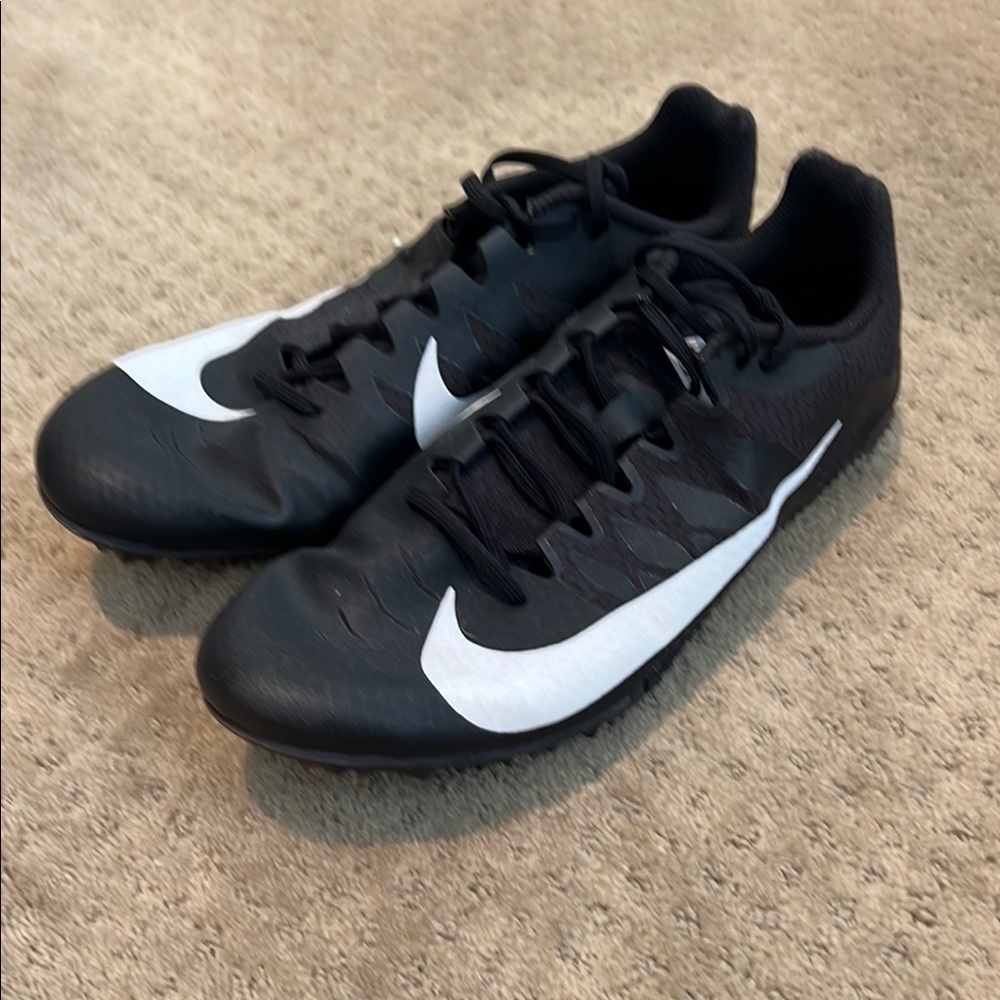 Nike Track and Field Black and White Speed-Optimized Athletic Spikes Shoes